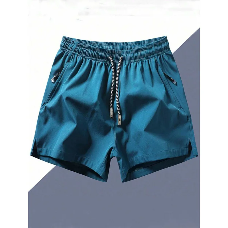 

Ice Silk Shorts Men's Five-Quarter Pants Winter Season Other Material 100% Authentic Fashion Short Pants Cross-Border Sea