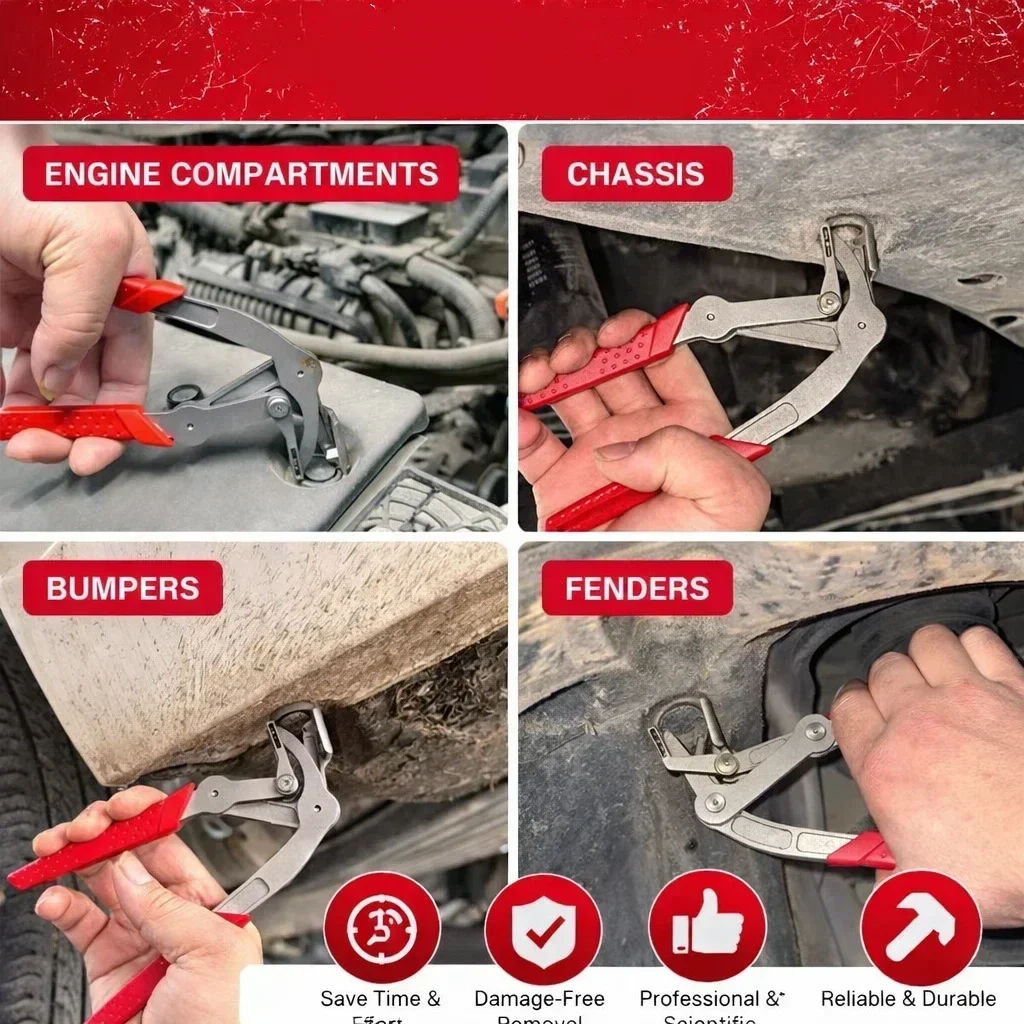 Car Buckle Disassembly Pliers Interior Door Panel Bottom Buckle Trunk Interior Disassembly Plastic Rubber Round Nail Card