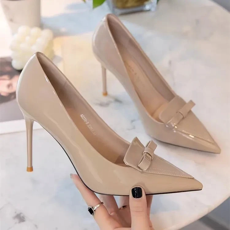 

Women's Pumps Designer Stiletto Single Shoes Fashion Pointed Toe Slip-on Non-Slip High Heels for Women New Banquet Shoes Zapatos