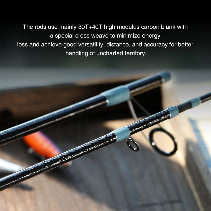 TSURINOYA LURE VALLEY 5 Section Portable Fishing Rod 1.98m 2.08m 2.21m 2.44m MF FUJI Guide Spinning Casting Carbon Lure Pike Rod