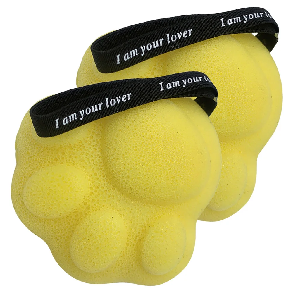 

2pcs Honeycomb Bath Sponge Back Scrubber Flexible Ergonomic Body Brush For Easy Cleaning Massaging With Hanging Rope