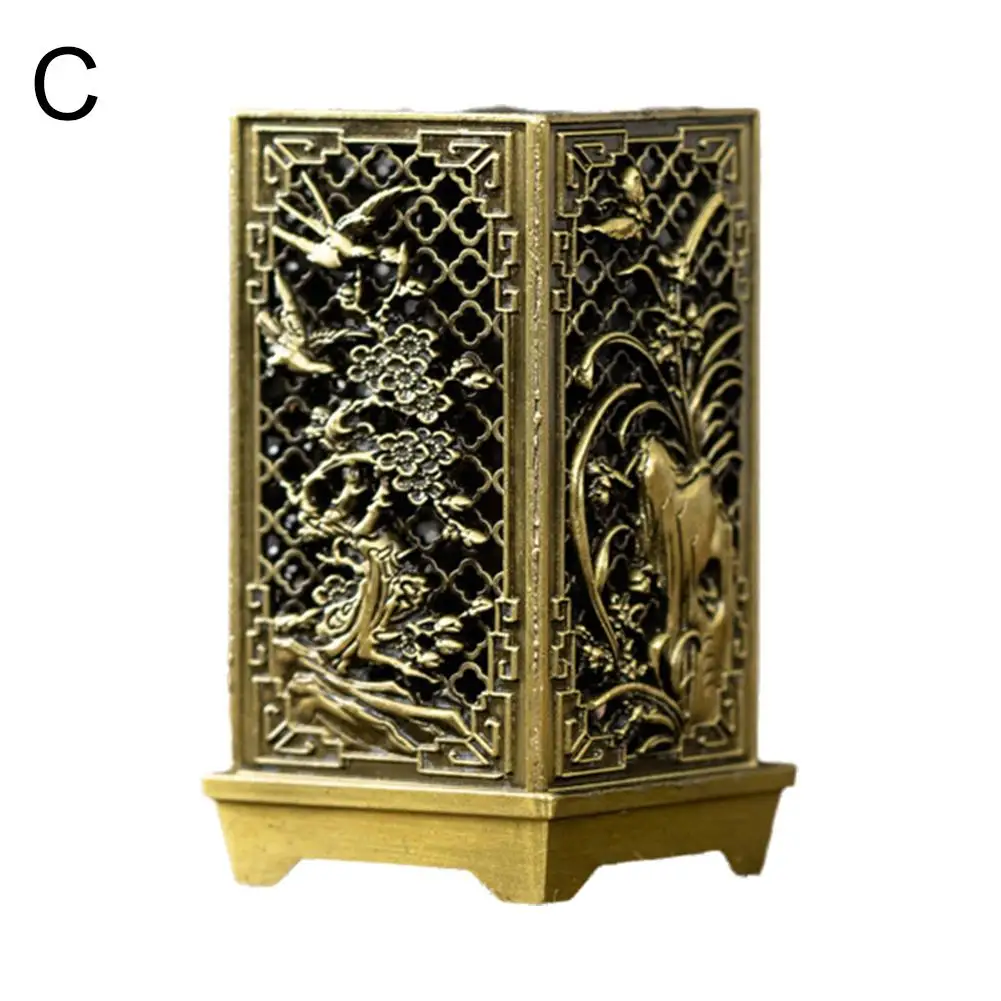 مربع عمودي البخور الصغيرة Xiangyun سبيكة زخرفة الصينية حامل الروائح البخور المنزل S البخور البرقوق I I6t5