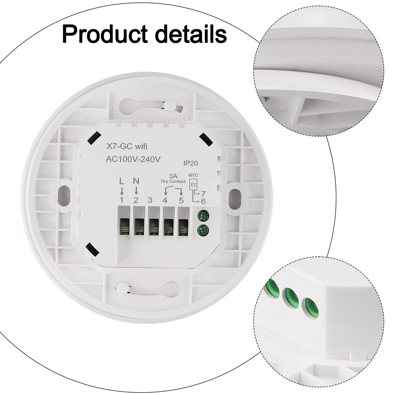 

Child Safety Lock Programmable Heating Remote Control 7-Day Programmable Functionality Comfortable Living Environment
