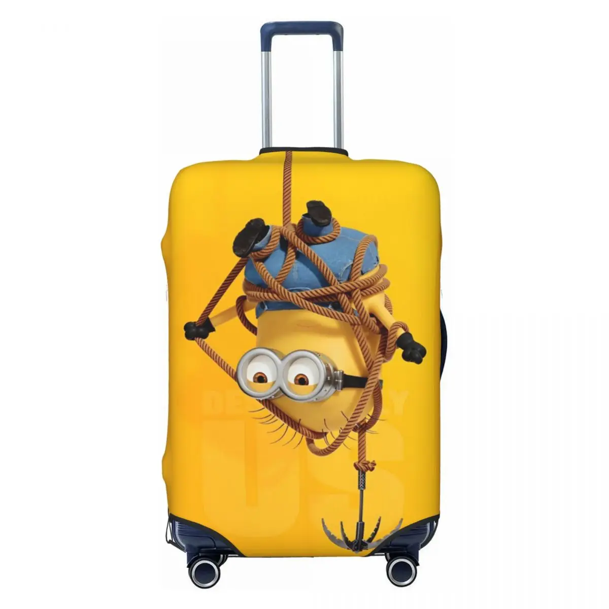 Minions Cartoon Suitcase Cover Holiday Business Strectch Luggage Case Protection