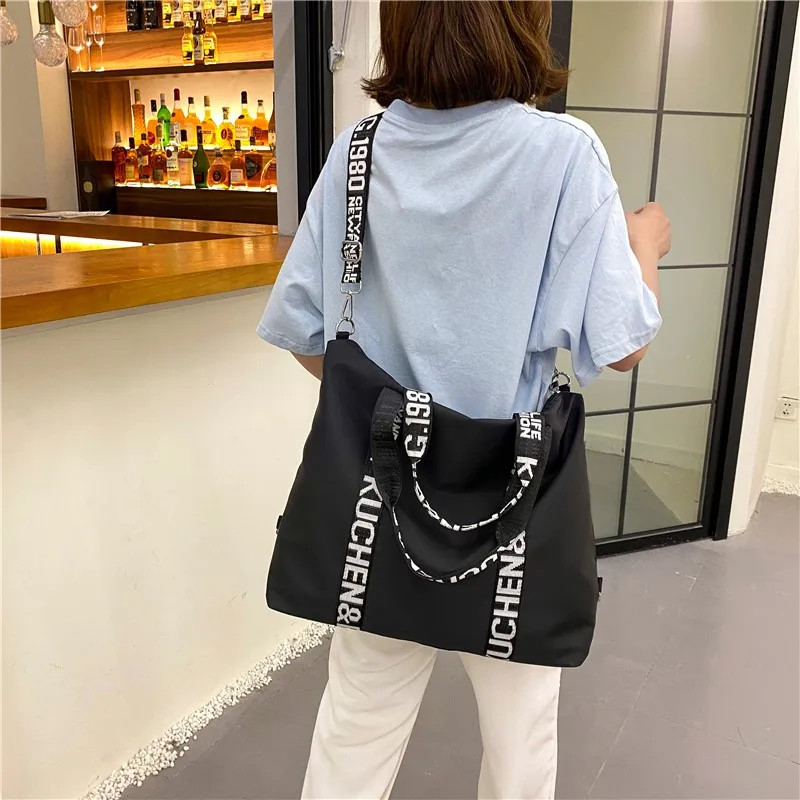 Casual Nylon Top-handle Bag Travel Shopping Bag Crossbody Bag Reusable Handbag Lightweight Shoulder Bags Tote Bolsas Femininas