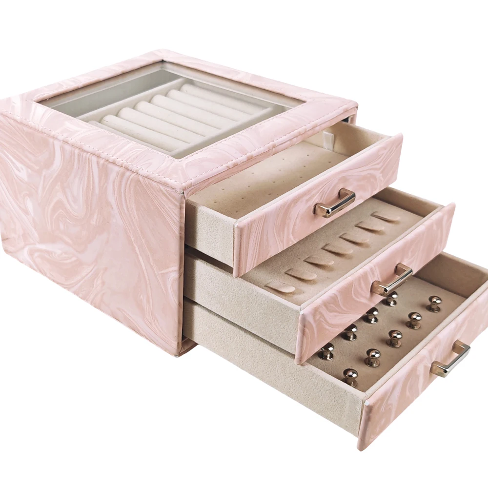 

Многофункциональное кольцо-браслет большой емкости, ожерелье, органайзер для ювелирных изделий, антиоксидантный трехслойный футляр для ювелирных изделий