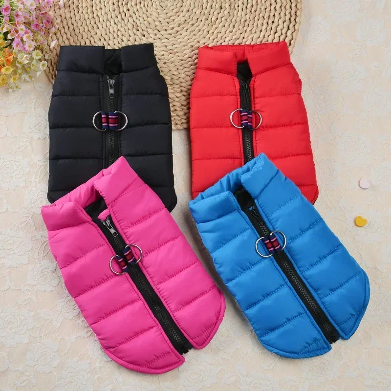 Winter Warm Pet Clothes For Small Dogs Windproof Pet Dog Coat Jacket Padded Clothing for Yorkie Chihuahua Puppy Cat Outfit Vest