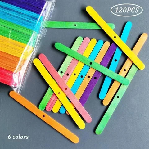 

120pcs Wooden Holder Candle Making Wicks Soy Wax For Candles Aromatherapy Candle Making Tool Candle Wick Centering Device