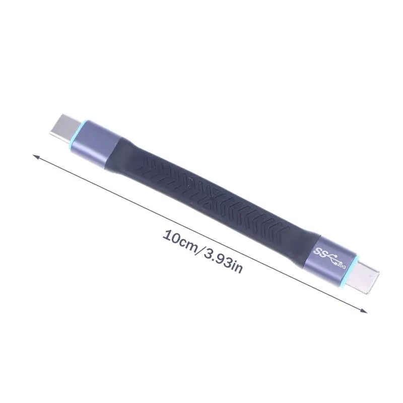 20 Гбит/с USB3.2 TypeC Кабель Быстрая зарядка UsbC к UsbC Кабель Высокоскоростная линия передачи данных TypeC Короткая линия 10 см