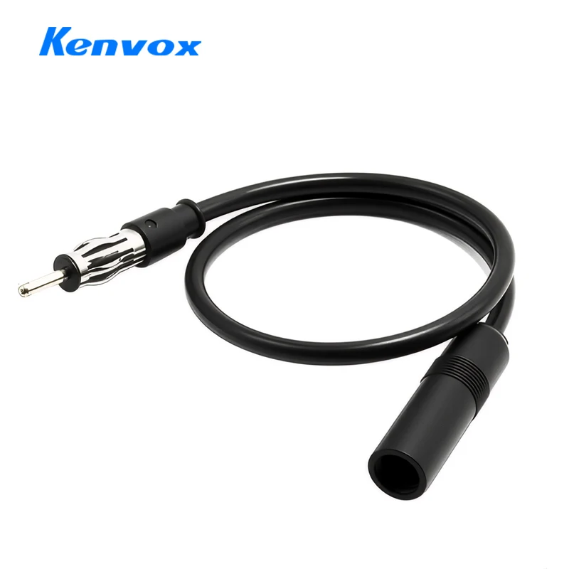 Car Radio Antenna Extension Cable 35cm 13inch Car FM AM Radio Car Antenna Extension Cable Cord DIN Plug Connector Coaxial Cable