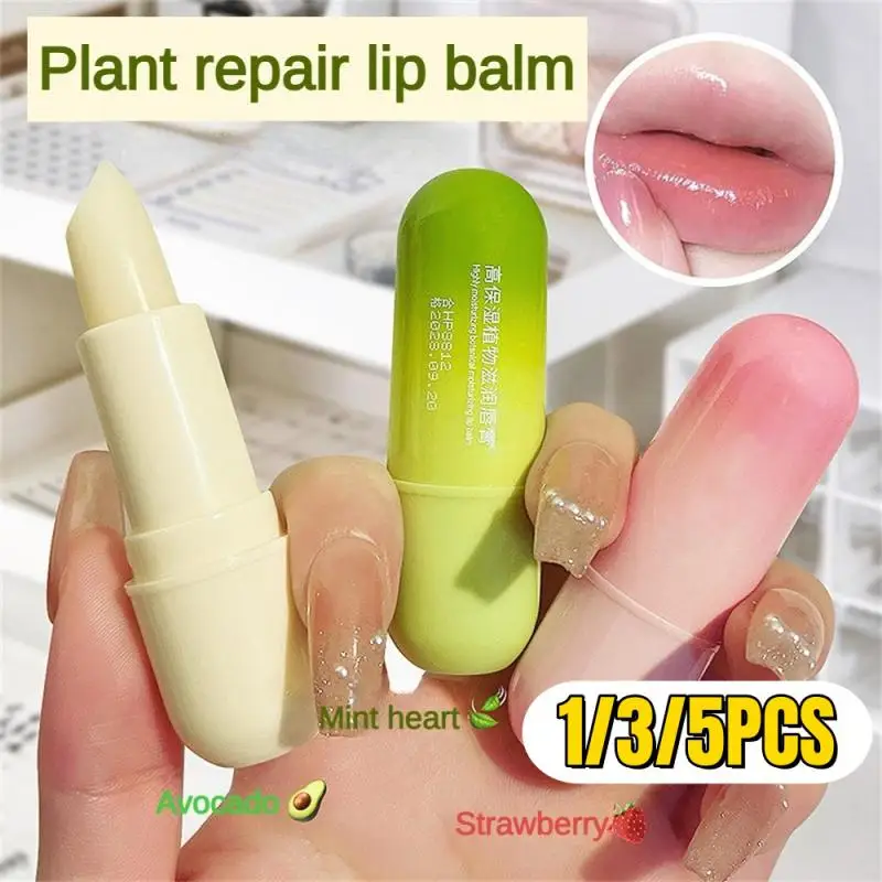 Avocado Matte Lipsticks Color Changing Lipstick Tubes Hydrating Vitamin C Lip Moisturizer Waterproof Lip Blam