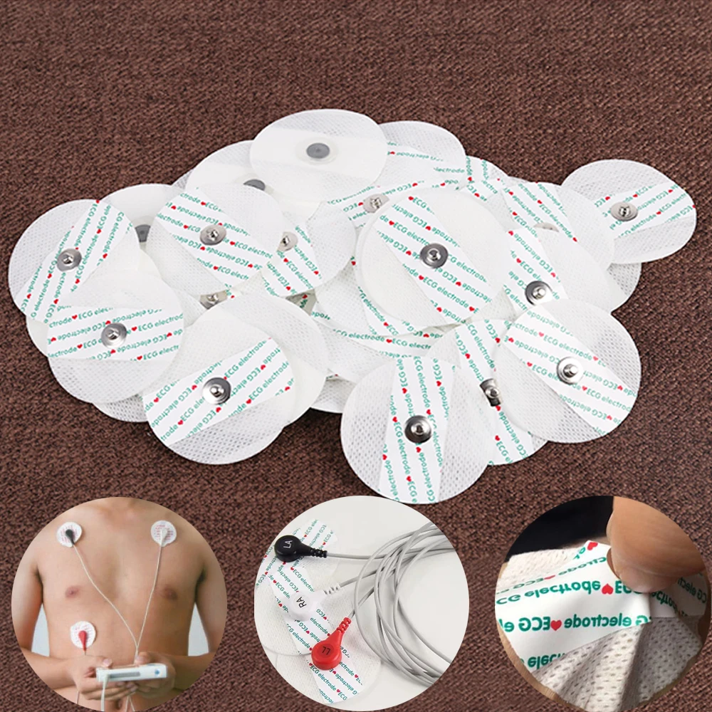 ECG accessories, electrode pads, medical disposable non-woven fabric ECG electrode patches