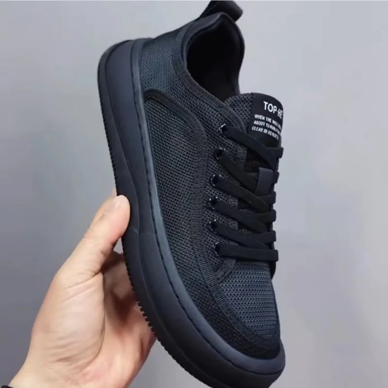 

Men Sneakers Black Wide Barefoot Flats Shoes For Man Outdoor Sports Breathable Mesh Walking Shoes Plus Size 45 46 Driving Shoes