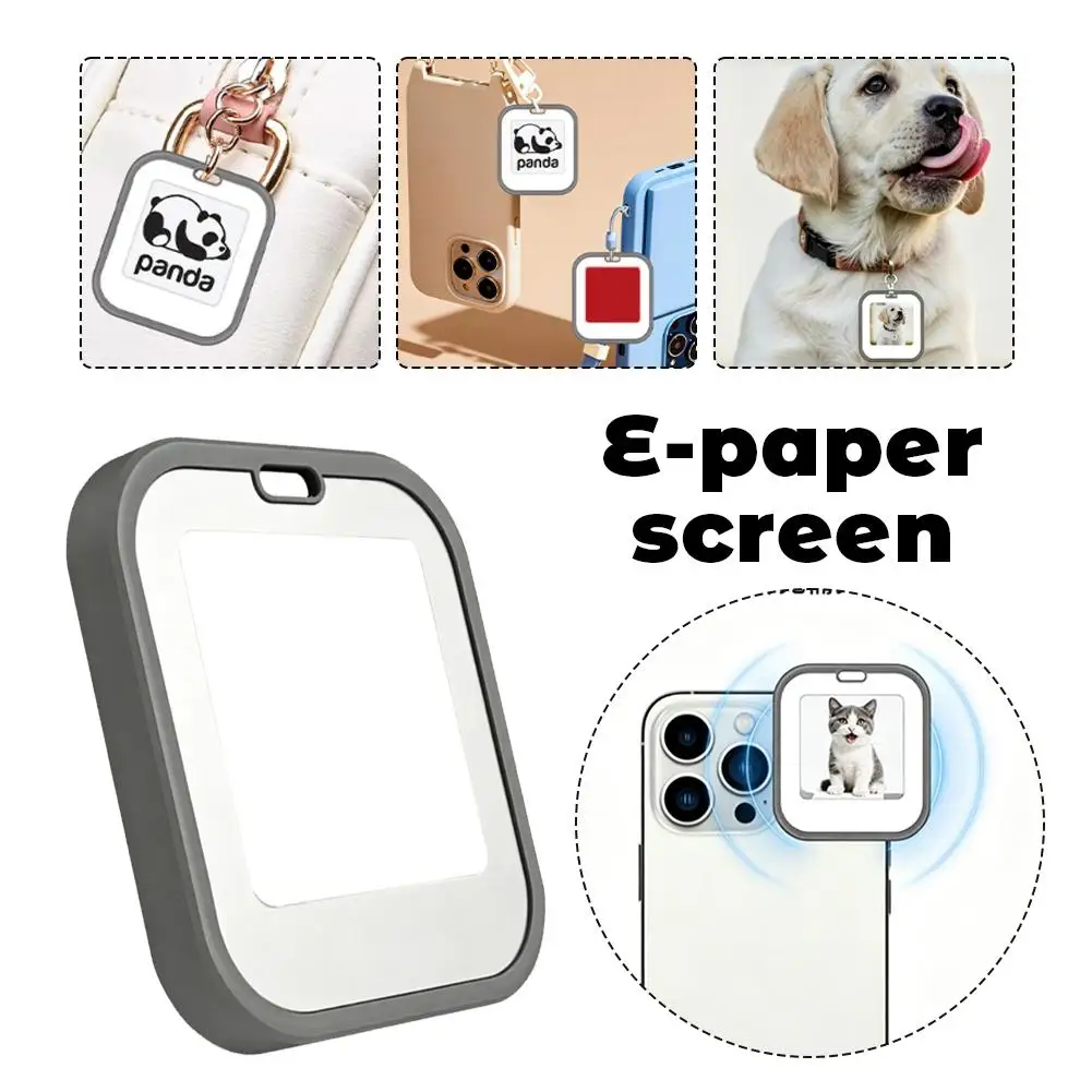 

1,54-дюймовый 4-цветный пассивный NFC-экран E-Ink, бирка для животных, подвесное украшение, мини-бейдж из электронной бумаги для кошек и собак, DIY-декор, подарки, принадлежности