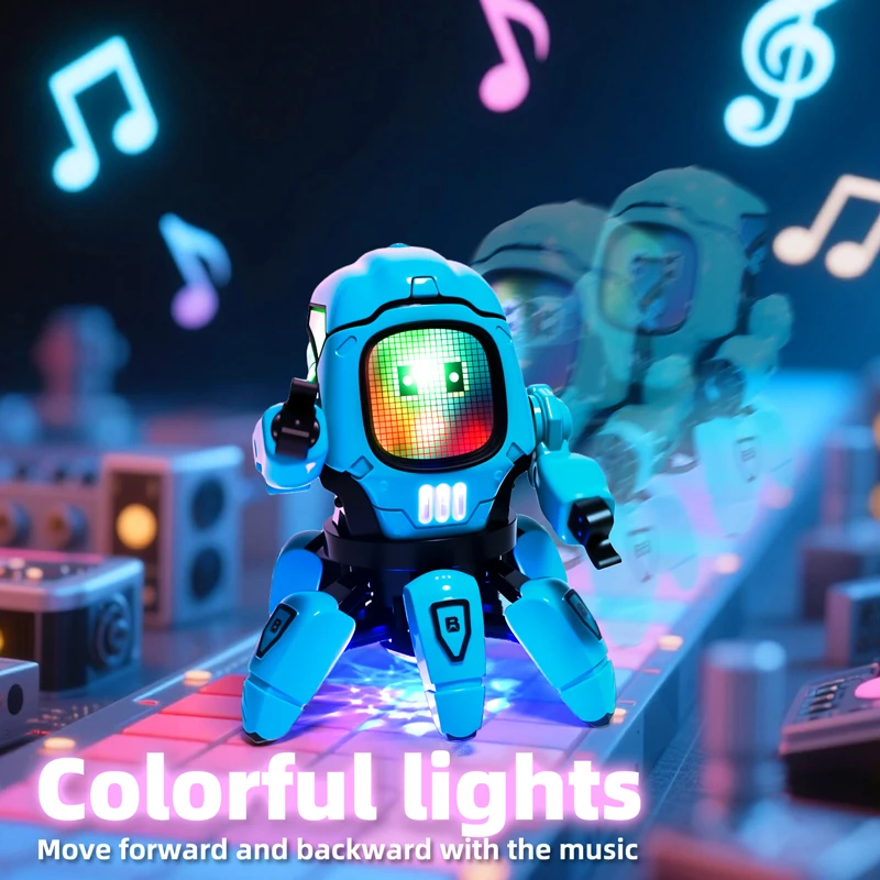 Kids Dance Robots Music LED 6 Claws Octopus Robot Birthday Gift Toys For Children Early Education Baby Toy Boys Girls
