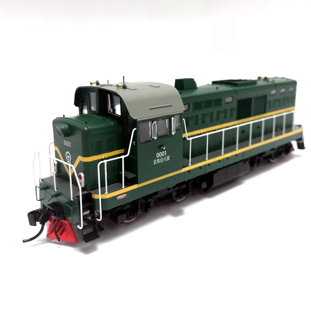 Modelo de trem 1/87 HO DFH5 Dongfanghong 5 tipo transmissão hidráulica locomotiva diesel carro ferroviário brinquedo presente