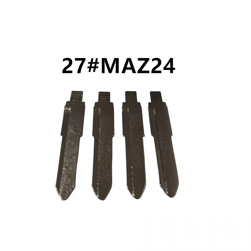 10pcs/lot #27 Lishi MAZ24  KD Blade  Metal Blank Uncut Flip Blade For KD VVDI Remote Blade for Mazda M2 M3 M5 M6 M8