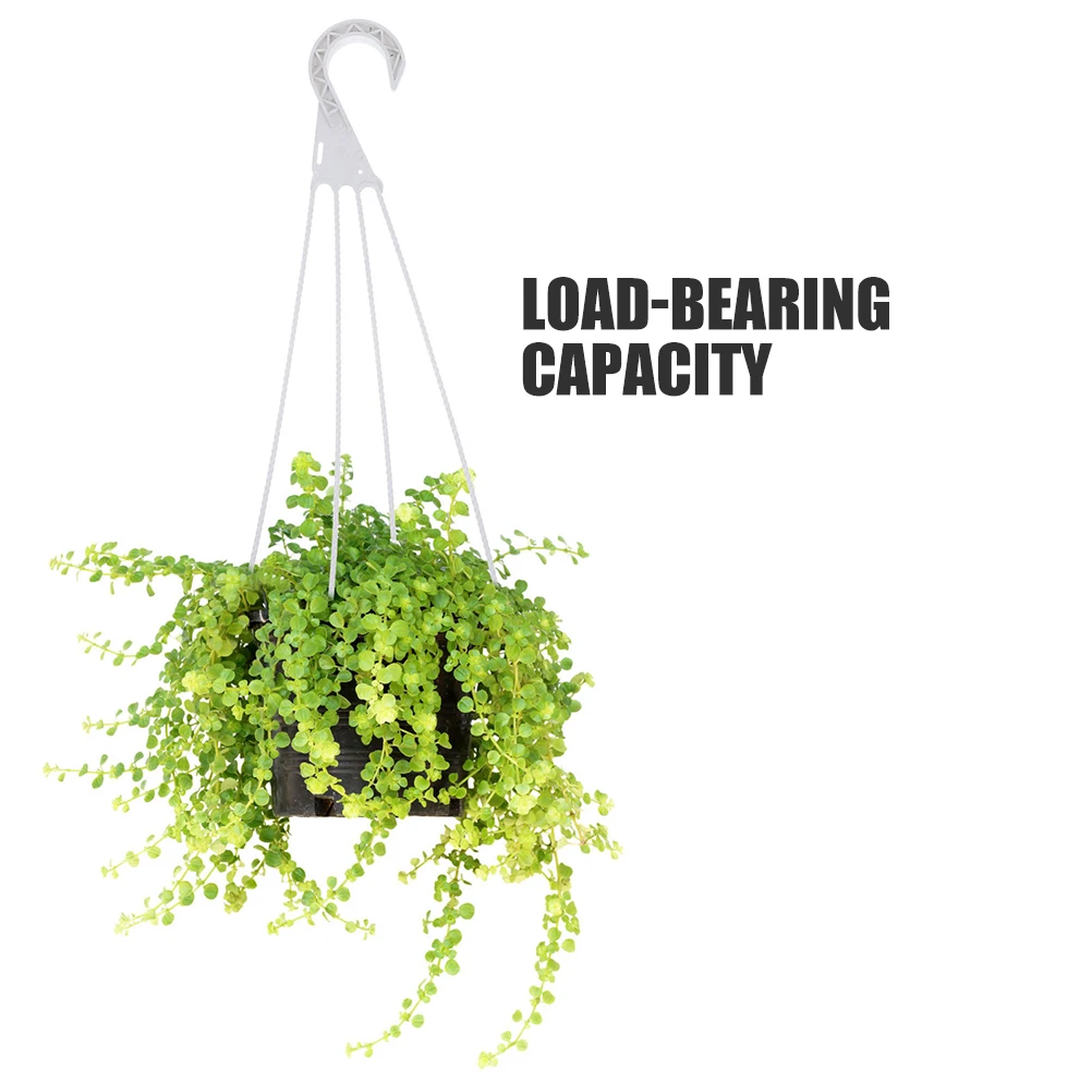 

10 Pcs Hanging Basket Flower Pot Hook Outdoor Flowerpot Holder Garden Hangers Stand Plastic for outside Hooks Flowerpots