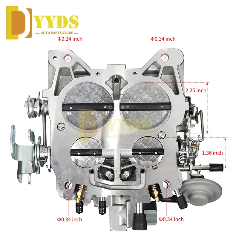 NEW Rochester quadrajet 4MV 4 Barrel Carb Carburetor For Chevy GMC 327 351 427 454 Truck & Car 1901R750CFM Manual Divorced Choke