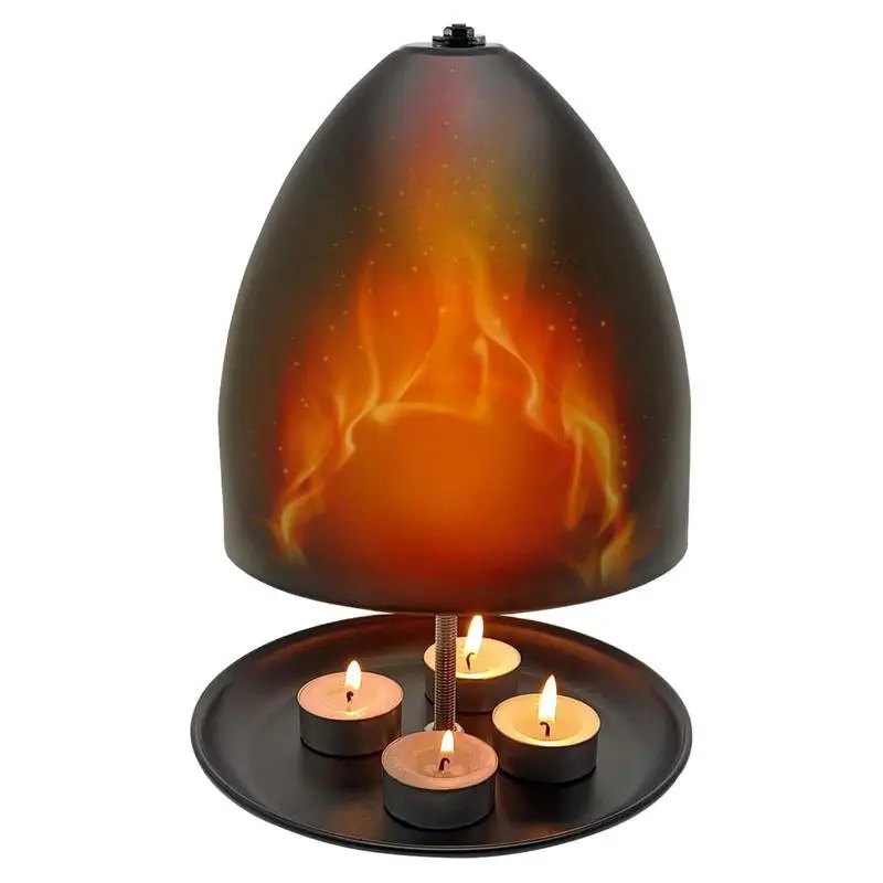 Tea Light Candle Heater Metal Tealight Candle Room Heater and Stove Large Space Fast Heat Candle Oven with Soft Light Candle