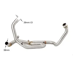 For Suzuki SV650 2016 2017 2018 2019 2020 2021 2022 SV650X 2018 to 2022 SV 650 X Motorcycle Exhaust Middle Link Pipe