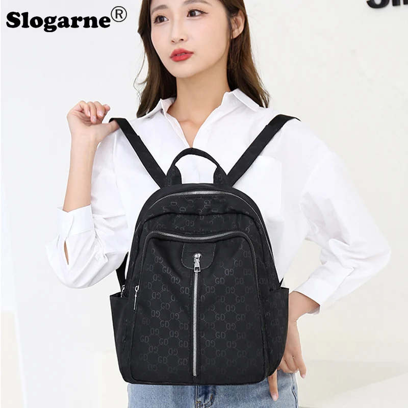 

Fashion Oxford Casual Backpack Women's Bag Large Capacity Traval Bag Ladies 2025 Letter Rucksack Trendy Messenger Bags Drop Ship