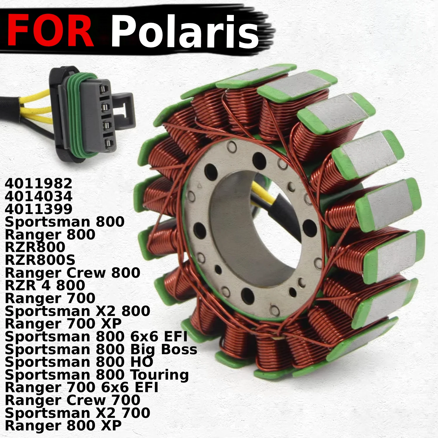 

Motorcycle Stator Coil Generator Comp For Polaris Sportsman 800 6x6 EFI 2012 Big Boss HO Touring Ranger 700 6x6 EFI Crew X2 XP