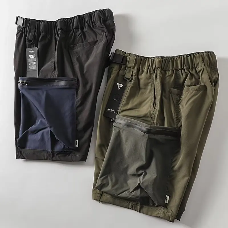 Pantaloncini tattici multifunzionali da uomo sport all\'aria aperta pantaloni medi ad asciugatura rapida pantaloncini Cargo Casual larghi traspiranti