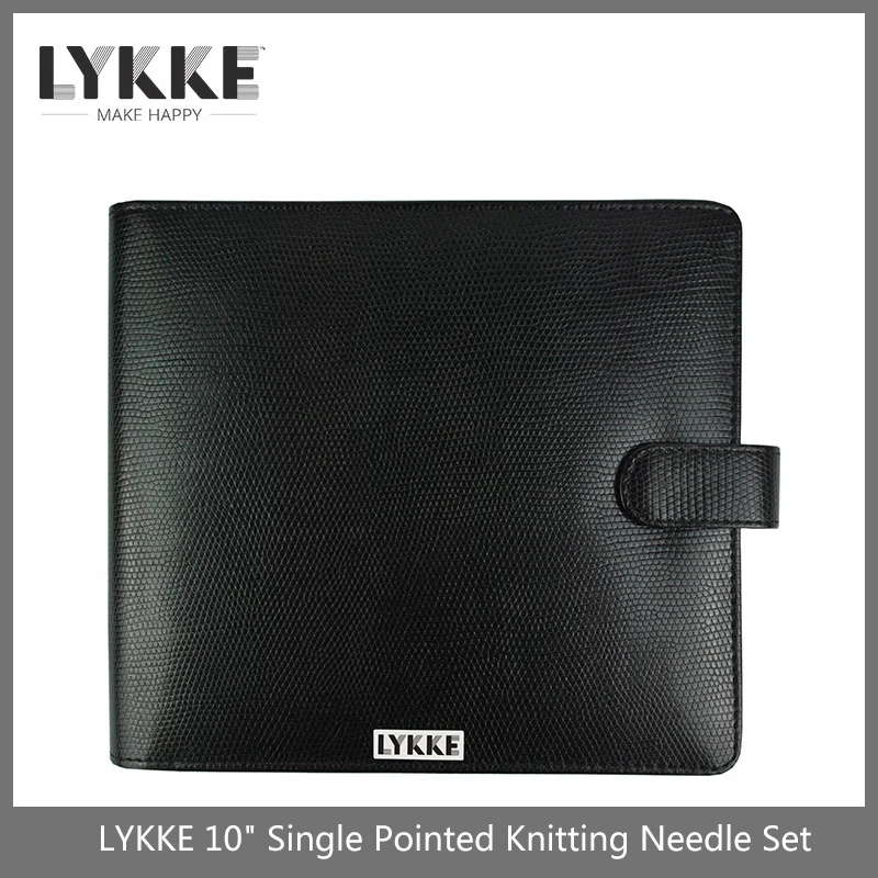 LYKKE – ensemble d'aiguilles à tricoter, pointues et droites, de 25cm (taille 3.5mm -12.0mm), 10 pouces