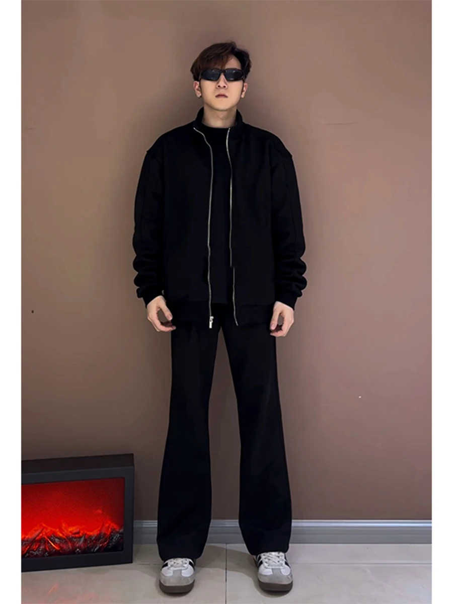 

Cleanfit Bla Le Blade Men's High Waist Slimming Pants Drapey Trousers Tall Straight Leg Jeans Youthful Trendy Fit Jeans