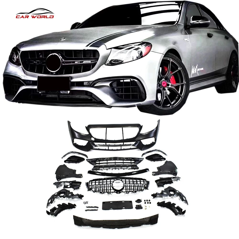 

Best Sale Car Body Kits Accessories Plastic Front Bumper Rear Diffuser Grill Muffler For BENZ E Class W213 change E63S2016-2020