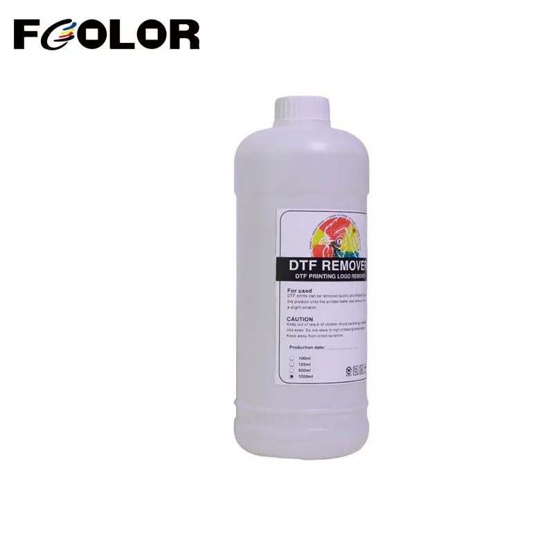 Fcolor 1000ML DTF Remover Direct To Film Printing Cleaning Liquid Pattern Remove Solution Adhesive Powder Remover Liquid