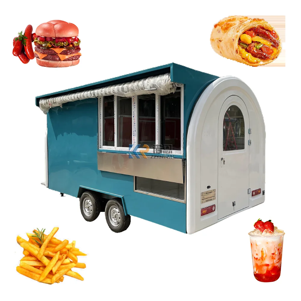 Mobile Kitchen Food Trailer  Catering Concession Food Trailers Fully Equipped Foodtruck Fast Food Cart