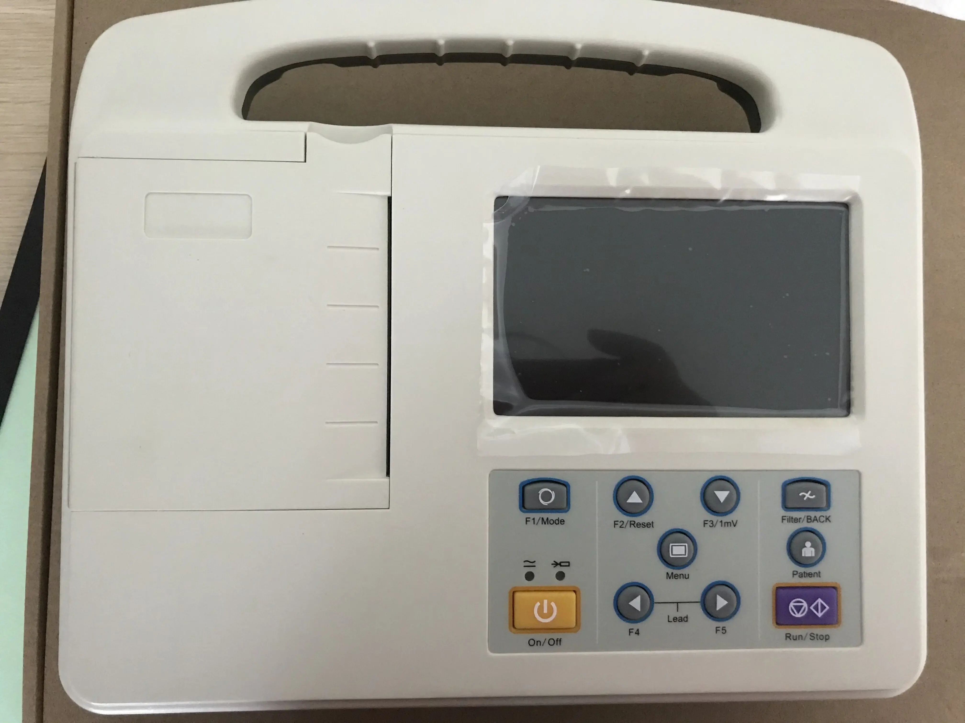 Inner Printer Cheap Price 3 Channel 12 Leads Animals Medical Cardiac Analysis ECG EKG Machine