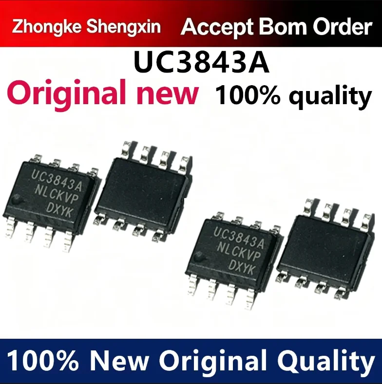 （5pcs-10pcs）New stock UC3843 UC3843AN UC3843A SOP-8 power management chip