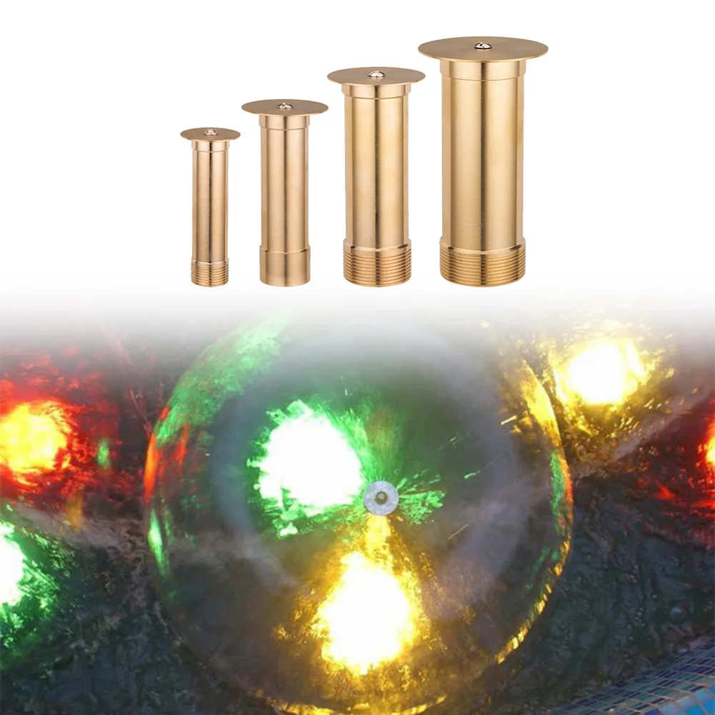 Male Thread Brass Bubble Fountain Nozzles Fountain Nozzle Display Mushroom Water Spray Sprinkler Garden Park Radial Water Column