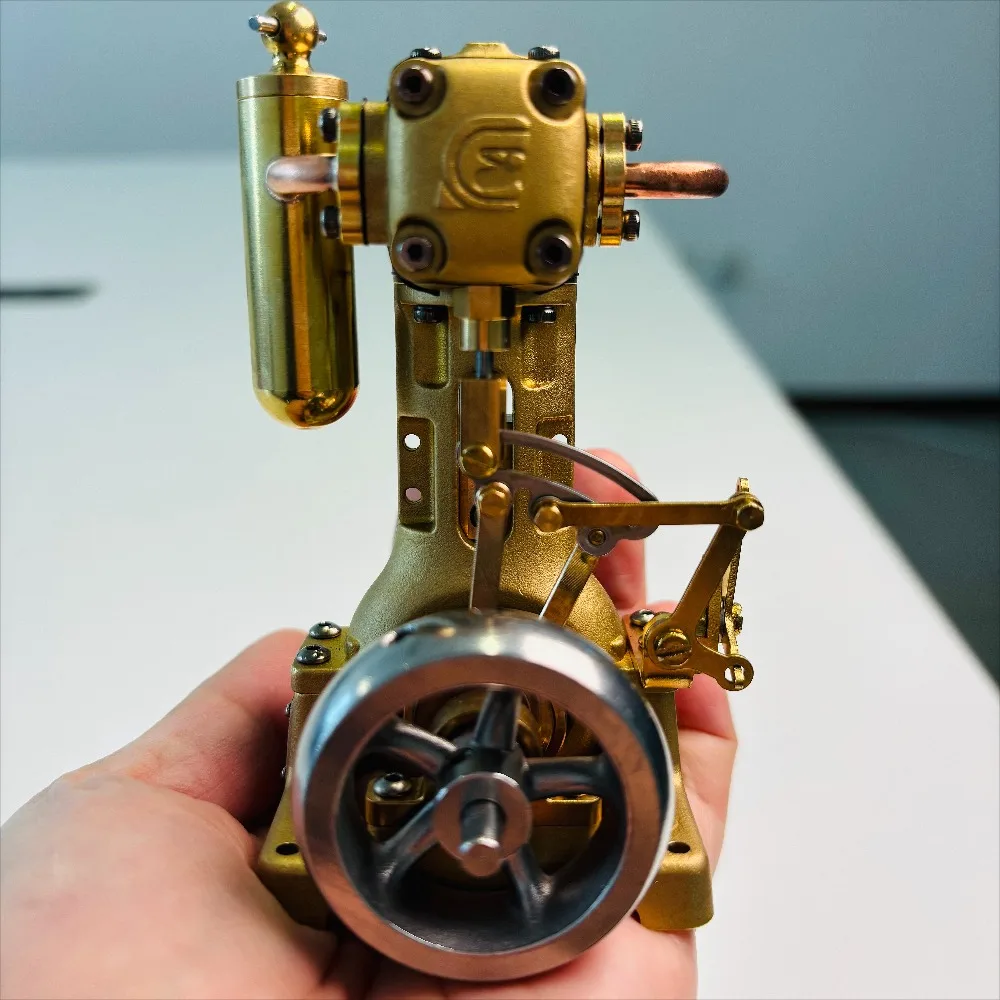 Single Loop Steam Engine Retro Steam Heating Boiler Model Steamship Drive Engine Stirling Metal Engine Ornament Gift