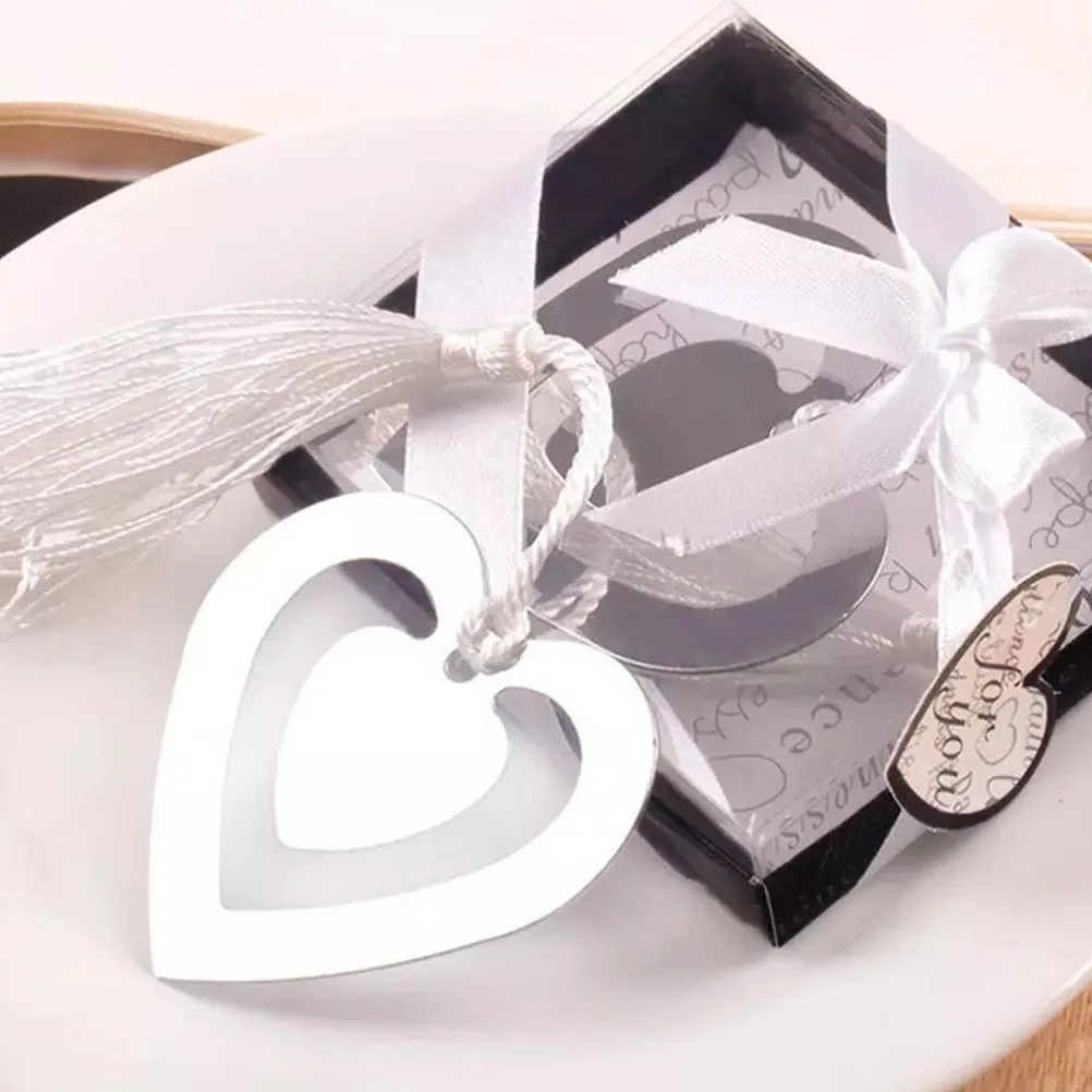 10 ชิ้นโลหะที่คั่นหน้าบุ๊คมาร์คกลวงออกพู่ตกแต่งหน้าที่คั่นหน้าของขวัญเครื่องหมายหน้า