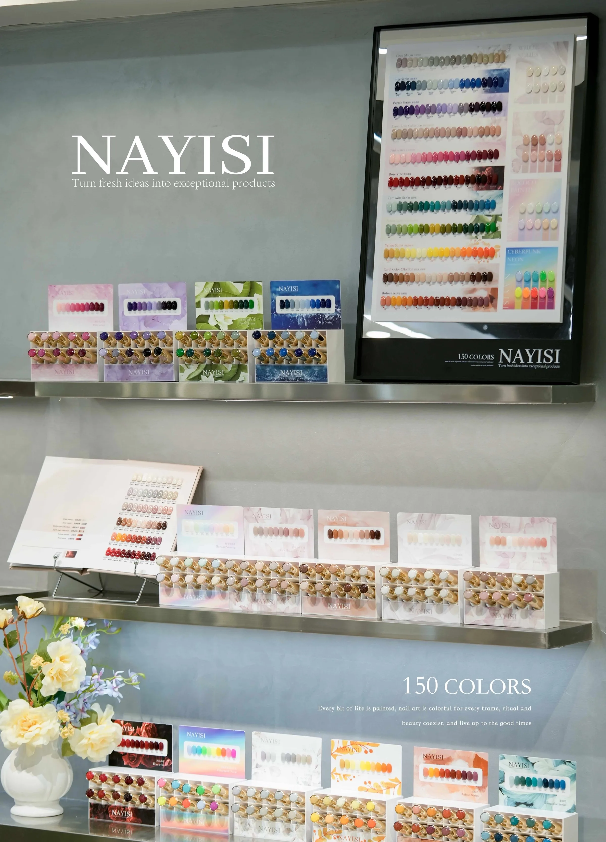 NAYISI multicolore 150 couleurs vernis à ongles Gel ensemble 2025 nouvelle mode offre spéciale Kit d'art des ongles Non toxique UV Gel Salon de manucure en gros