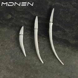 2023 New Original Curved Sprout Earrings Frosted Collapsible Wear Cyberpunk Style Unisex Jewelry Party Gift