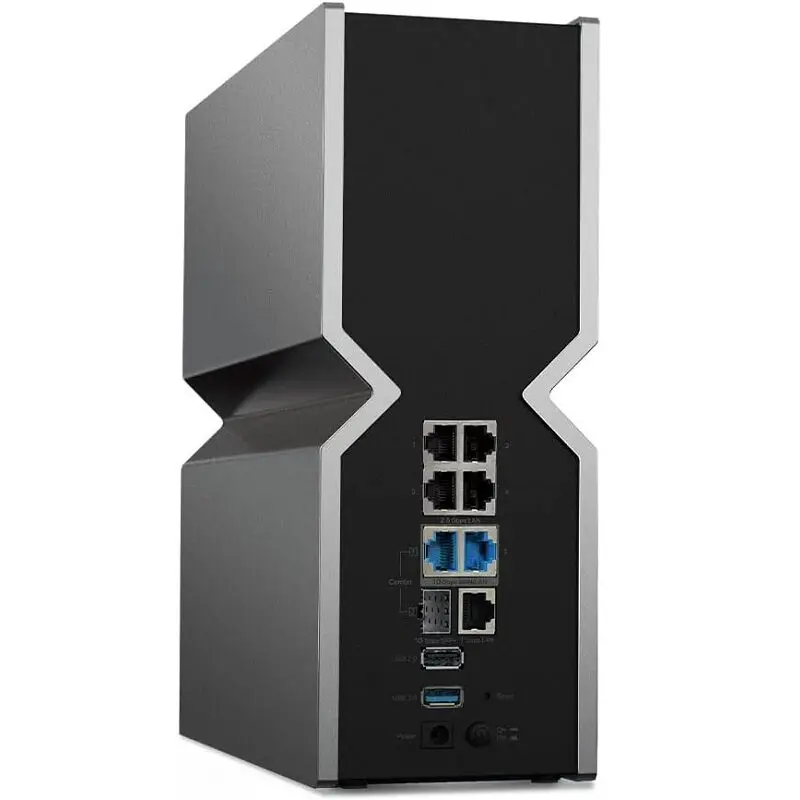 BE24000 Quad-Band WiFi 7 Router with Dual 10 Gbps Multi-Gig Ethernet Ports and LED Touch Screen