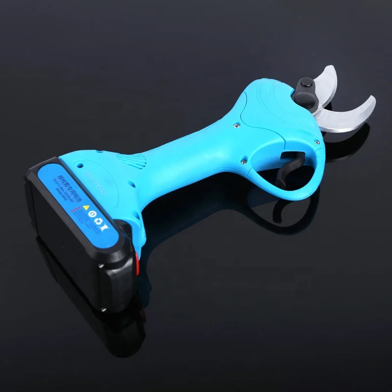 Podadora de batería inalámbrica de 50mm, tijeras eléctricas profesionales, función plegable para aplicación de árboles de jardín, suministrada de fábrica