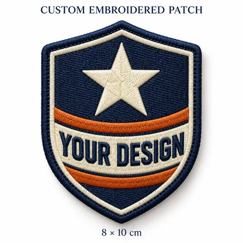 Custom Embroidered Patch Personalized Logo Text patch with Adhesive Backing