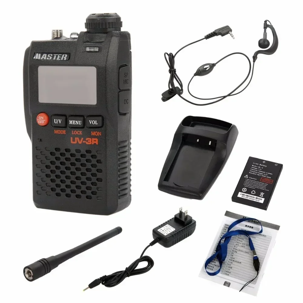 새로운! UV-3R Mark II 136-174/400-470MHZ 듀얼 밴드 듀얼 주파수 디스플레이 양방향 라디오 CB 햄 라디오