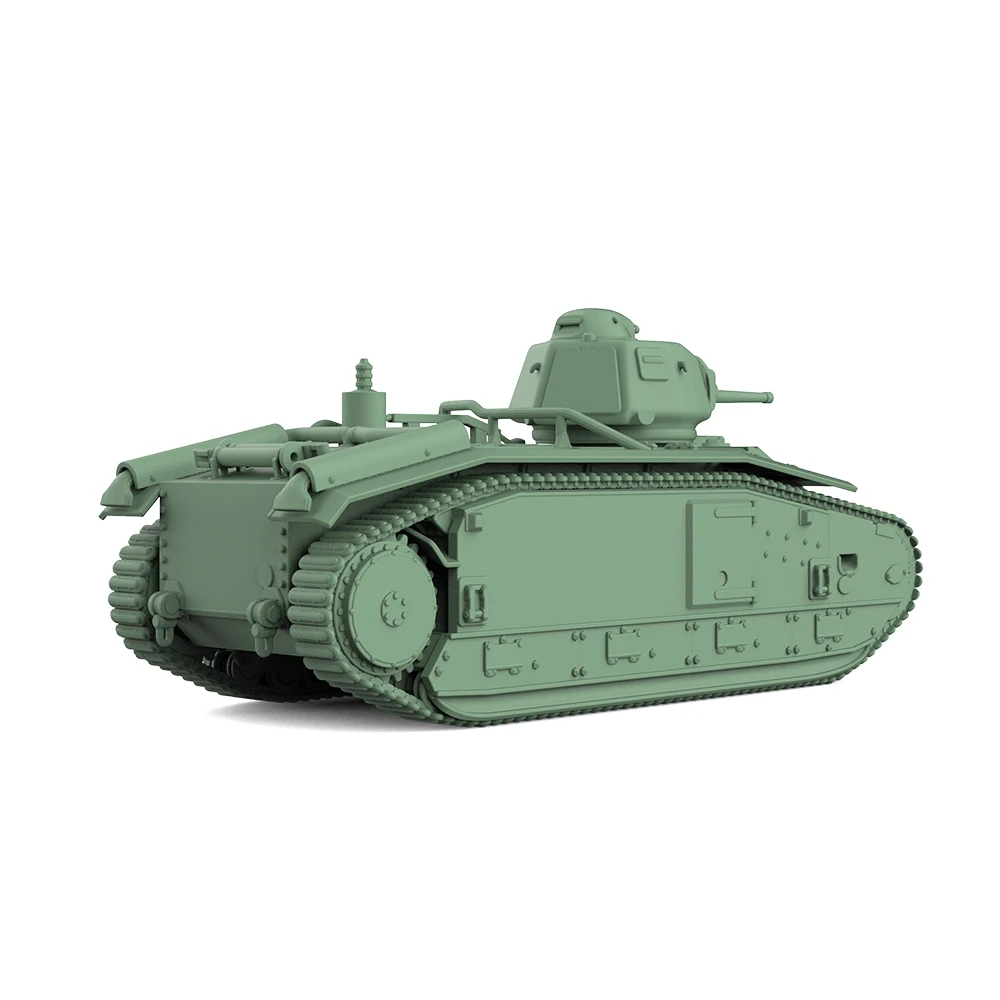 

1/220 1/160 1/87 SSMODEL SS651 Railway Military Model Kit France B1 Heavy Tank (Phase II)