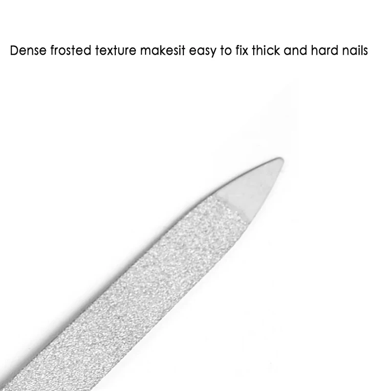 ملف أظافر احترافي بمقبض بلاستيكي ، فولاذ مقاوم للصدأ ، عازل فرك صغير ، أدوات تجميل الأظافر