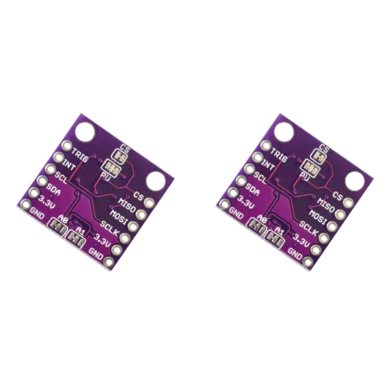 

【Горячие товары】2X MLX90393 3D цифровые датчики Холла 3D-позиция платы датчика углового перемещения вращения бесконтактная