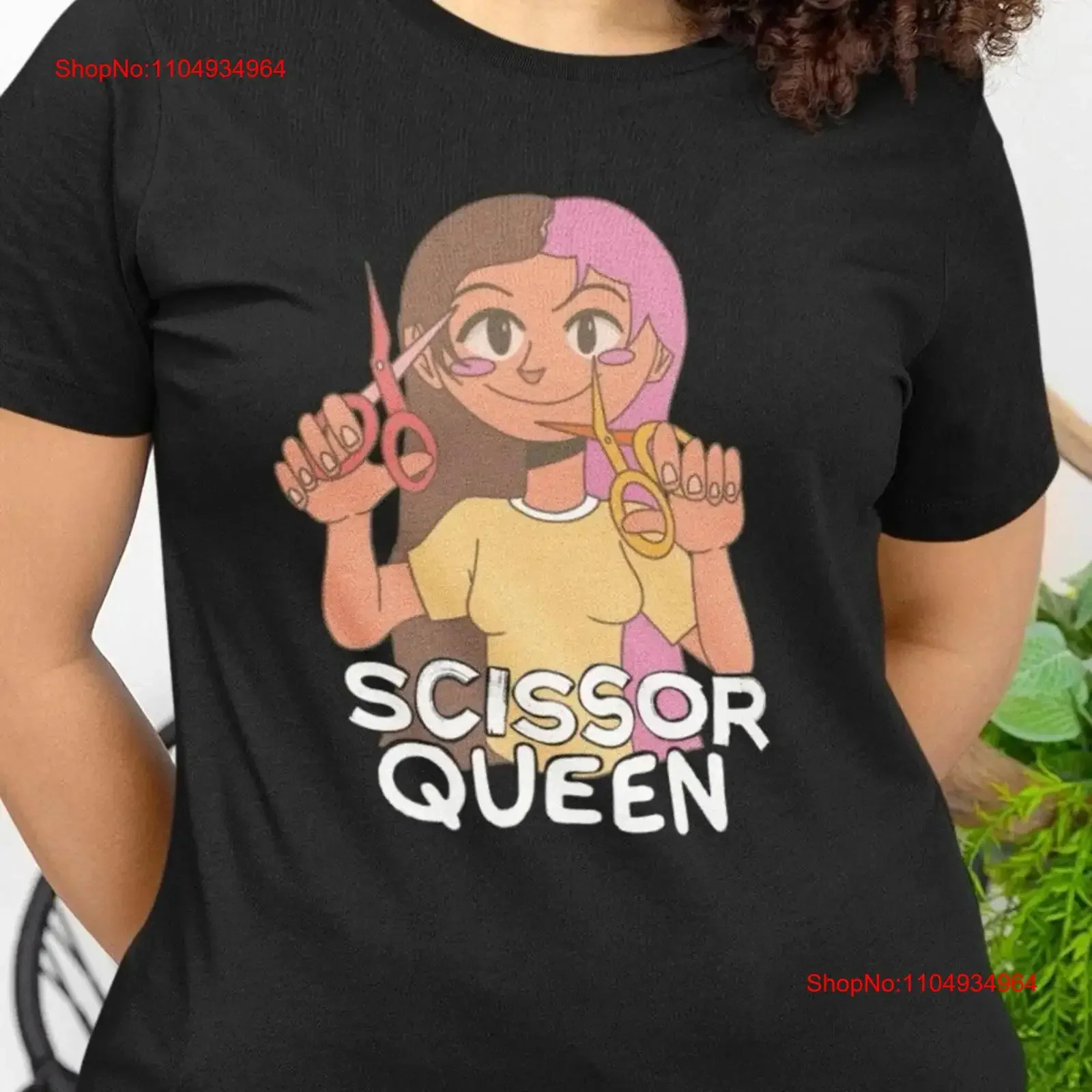 مقص الملكة مضحك مثليه تي شيرت رقيق LGBTQ فخر مثلي الجنس المساواة Queer مشفرة الملابس الياقوت wlw خمر غسلها عادية #1