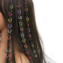 Love Heart/Star Hair Jewelry for Dreadlock Hair Braid Charm Dreadlocks Accessories Braid Rings Cuffs Clips Braid Decors