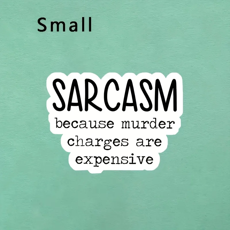 

1 шт./3 шт. забавные сарказм-наклейки — идеально подходят для ноутбуков, бутылок с водой и стаканов | Прочные бумажные наклейки для начальной школы